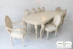 میز ناهارخوری ۱۰ نفره کلاسیک و چوبی جدید الینا خرید باروس (15)