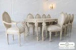 میز ناهارخوری ۱۰ نفره کلاسیک و چوبی جدید الینا خرید باروس (16)