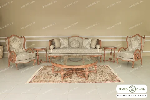 ست مبلمان ۷ نفره کلاسیک خاص و شیک کینگ کد ۷ خرید باروس (4)