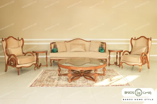 ست مبلمان ۷ نفره کلاسیک خاص و شیک کینگ کد ۸ خرید باروس (6)