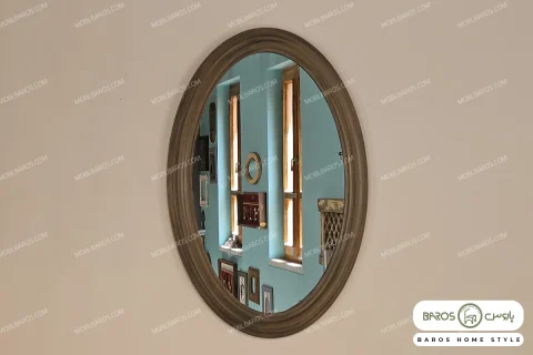 قاب آینه جدید و مدرن بیضی باروس