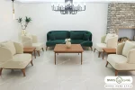 مبل راحتی سبز و کرم کمجا و ظریف آرون کد ۴ خرید باروس 56 (2)