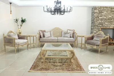 مبل نئوکلاسیک مصری و کاجی خرید باروس (1)