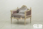 مبل تک نفره کلاسیک جدید کاجی کد ۴