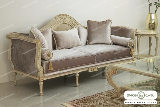 مبل نئوکلاسیک مصری و کاجی خرید باروس (9)