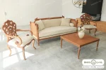مبل نئوکلاسیک نیم ست ۵ نفره کاجی و کینگ خرید باروس (3)