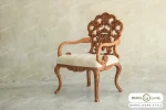 مبل نئوکلاسیک نیم ست ۵ نفره کاجی و کینگ خرید باروس (7)