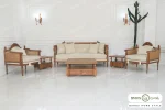 مبل نئوکلاسیک کاجی مدل ۷ نفره کد ۲ خرید باروس 5 (5)