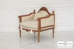 مبل تک نفره کلاسیک جدید کاجی کد ۴