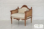 مبل تک نفره کلاسیک جدید کاجی کد ۴