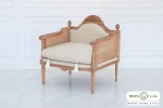مبل تک نفره کلاسیک جدید کاجی کد ۴