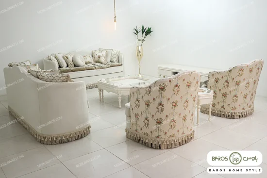 مبل کلاسیک راحتی 8 نفره صبا خرید مبل باروس (4)