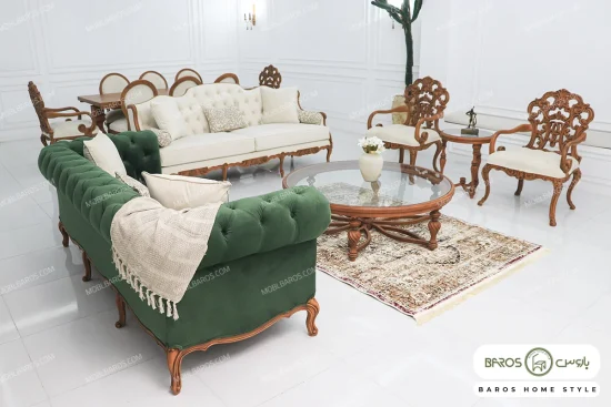 مبل کلاسیک رومینا کینگ و چستر جورجیا خرید باروس 6 (2)