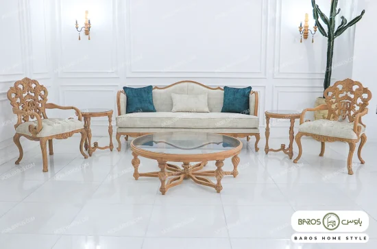 مبل کلاسیک منبت کاری کینگ روما جورجیا چستر کد ۲ خرید باروس 65 (11)
