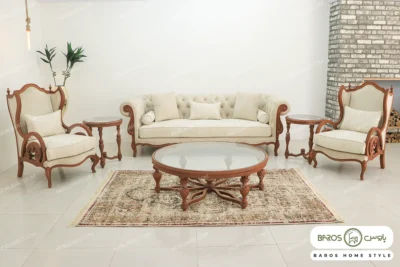 مبل کلاسیک و راحتی ۱۰ نفره کینگ و چستر نیکا خرید باروس (5)