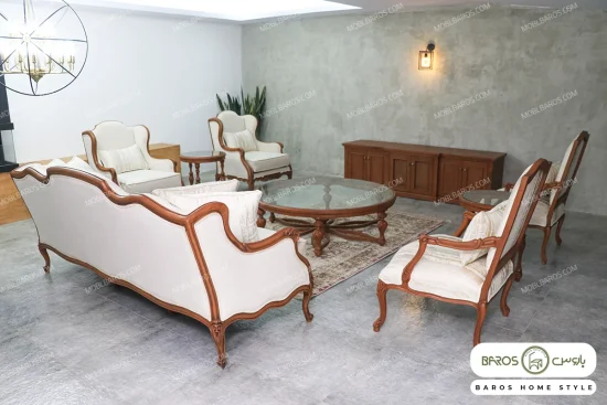 مبل کلاسیک کینگ رومینا خرید مبل باروس 1013 (4)