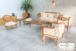 مبل کلاسیک ۷ نفره مدل کاجی تکنفره و کاناپه خرید باروس (5)