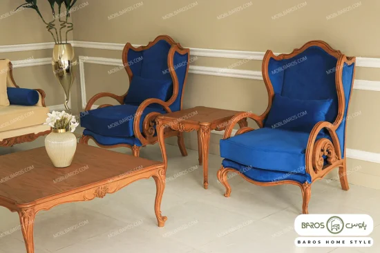 مبل کلاسیک ۷ نفره کینگ و رومینا کد ۴ خرید مبل باروس (1)
