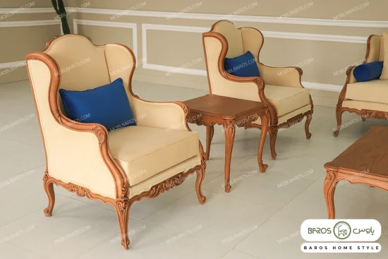 مبل کلاسیک ۷ نفره کینگ و رومینا کد ۴ خرید مبل باروس (2)