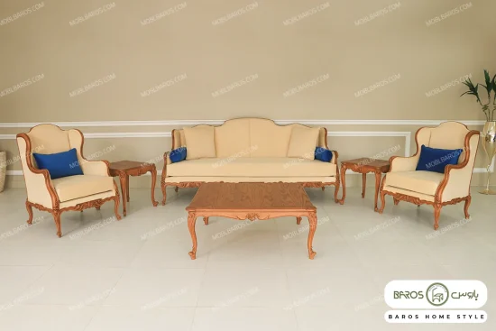 مبل کلاسیک ۷ نفره کینگ و رومینا کد ۴ خرید مبل باروس (5)