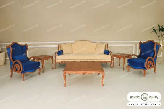 مبل کلاسیک ۷ نفره کینگ و رومینا کد ۴ خرید مبل باروس (6)