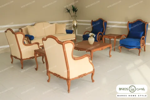 مبل کلاسیک ۷ نفره کینگ و رومینا کد ۴ خرید مبل باروس (9)