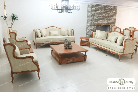 مبل کلاسیک ۸ نفره کینگ و رومینا کد ۵ خرید باروس 41 (1)