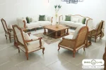 مبل ۸ نفره کلاسیک گندم و مبل چستر نیکا و روما و 1011فرانسوی خرید مبل باروس (7)