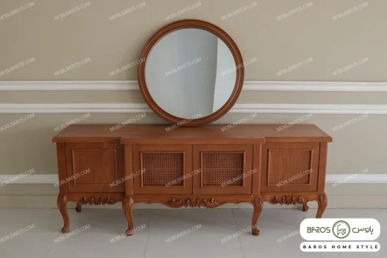 میز تلویزیون مدل حصیری رومینا خرید باروس 569 (2)