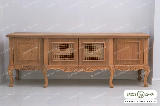 میز تلویزیون چوبی حصیری رومینا خرید باروس 47 (3)