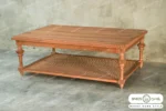 میز جلو مبلی و عسلی حصیری کاجی کد ۲ (5)