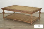میز جلو مبلی و عسلی حصیری کاجی کد ۲ باروس 58 (1)