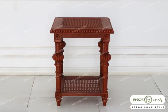میز جلو مبلی و عسلی حصیری کاجی کد ۲ باروس 653 (4)