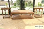 میز جلو مبلی و عسلی حصیری کاجی کد ۲ باروس02 (1)