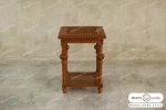 میز جلو مبلی و عسلی حصیری کاجی کد ۲ باروس120 (1)