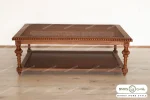 میز جلو مبلی و عسلی حصیری کاجی کد ۲ تولیدی مبل باروس (4)