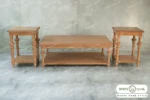 میز جلو مبلی و عسلی حصیری کاجی کد ۲ مبل باروس0 (1)