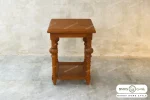 میز جلو مبلی و عسلی حصیری کاجی کد ۲ مبلمان باروس (1)