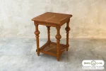 میز جلو مبلی و عسلی حصیری کاجی کد ۲ مبلمان باروس (2)