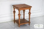 میز جلو مبلی و عسلی حصیری کاجی کد ۲ مبلمان باروس (2)