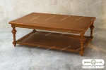 میز جلو مبلی و عسلی حصیری کاجی کد ۲ مبلمان باروس (4)