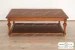 میز جلو مبلی و عسلی حصیری کاجی کد ۲ مبلمان باروس (4)