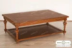میز جلو مبلی و عسلی حصیری کاجی کد ۲ مبلمان باروس (5)