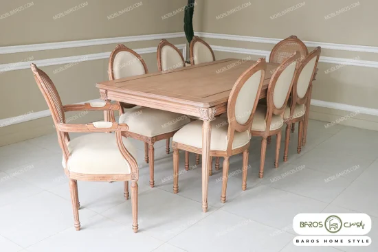 میز ناهار خوری کاجی با صندلی کاجی خرید مبل باروس ۱۰۱۴ (5)