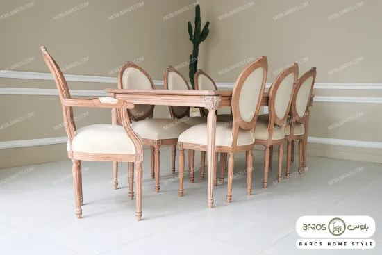 میز ناهار خوری کاجی با صندلی کاجی خرید مبل باروس ۱۰۱۴ (6)