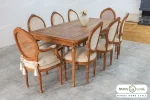 میز ناهارخوری چوبی کاجی کد ۳ خرید باروس (2)