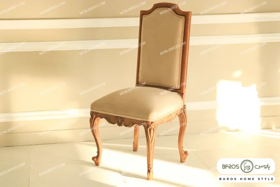 میز ناهارخوری کلاسیک منبتی رومینا با صندلی کینگ کد ۵ خرید باروس (1)