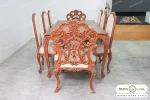 میز ناهارخوری کلاسیک منبتی رومینا با صندلی کینگ کد ۵ خرید باروس 89 (3)