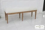 بنچ پایه چوبی لویی کد ۲ خرید مبل باروس ۱۰۱۴ (2)