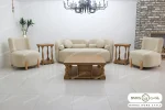 مبل راحتی نرم و جذاب ۸ نفره بلوط خرید مبل باروس 1018 (8)